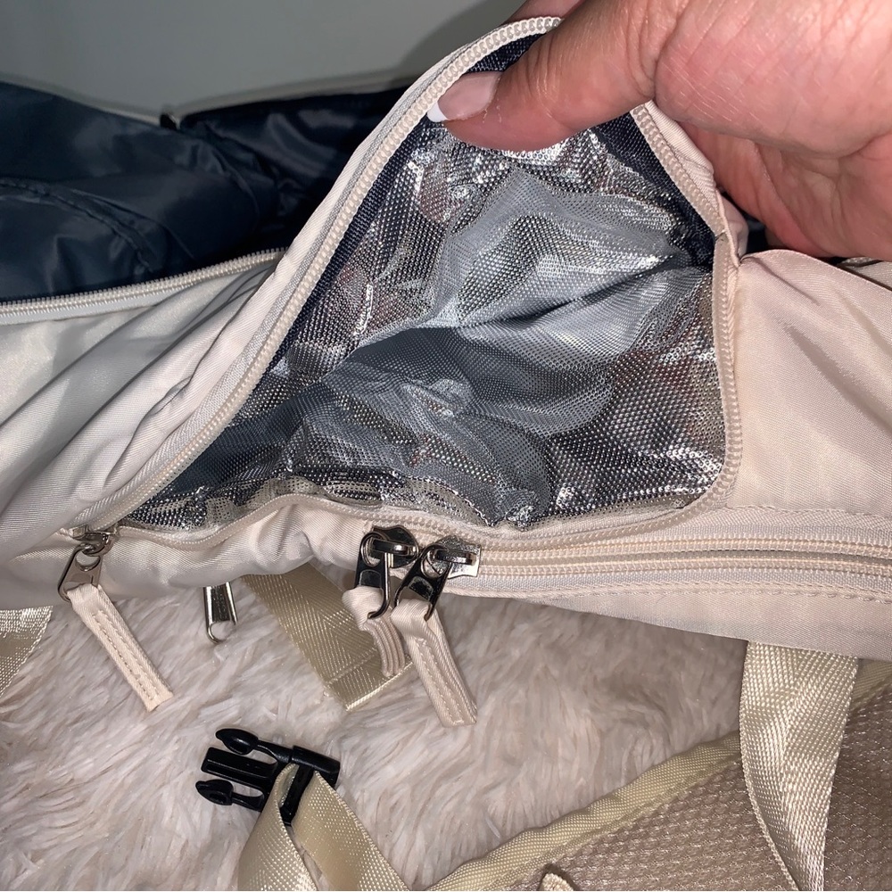 Travel Work School Backpack Beige Padded - Picture 7 of 10